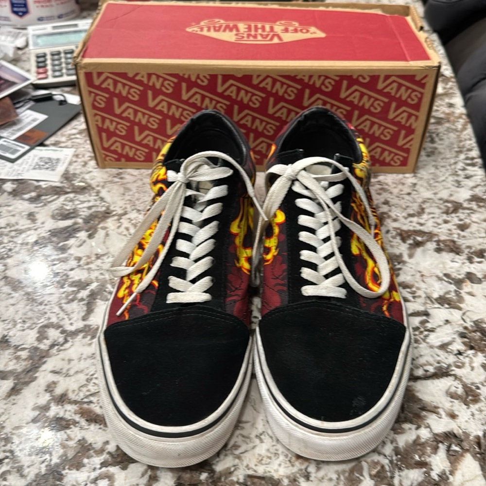 Old Skool Samurai Rising Blk/Trwht size 12 original vans shoes VNOA3WKT441